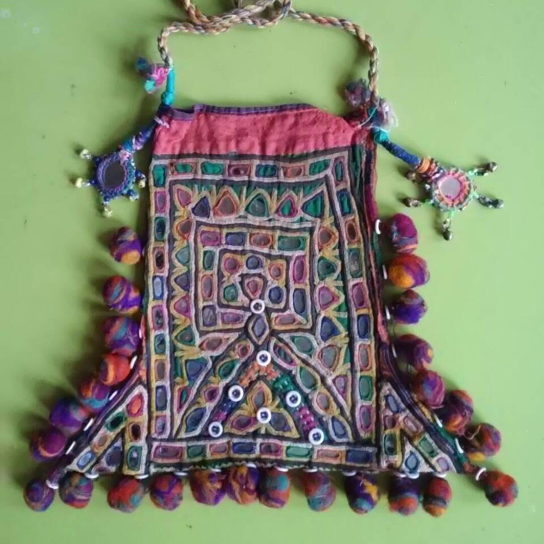 India Bag Embroidered Bag Embellished Bag Banjara Bag Kutchi Etsy