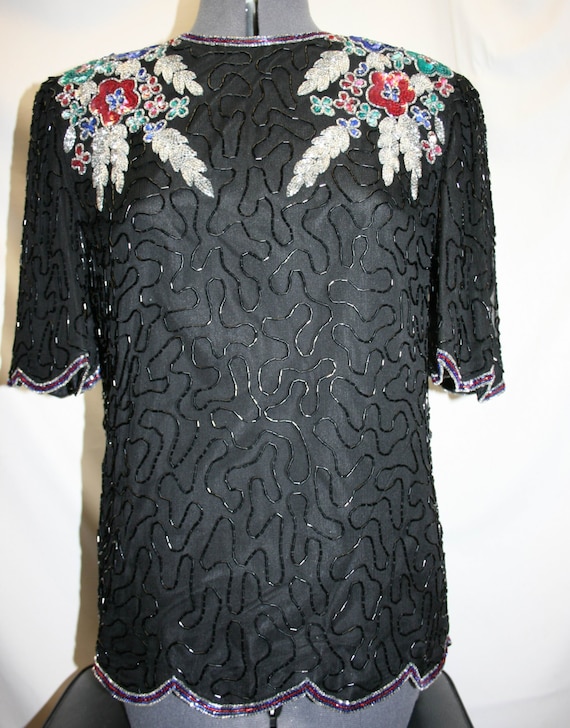 Vintage sequined top