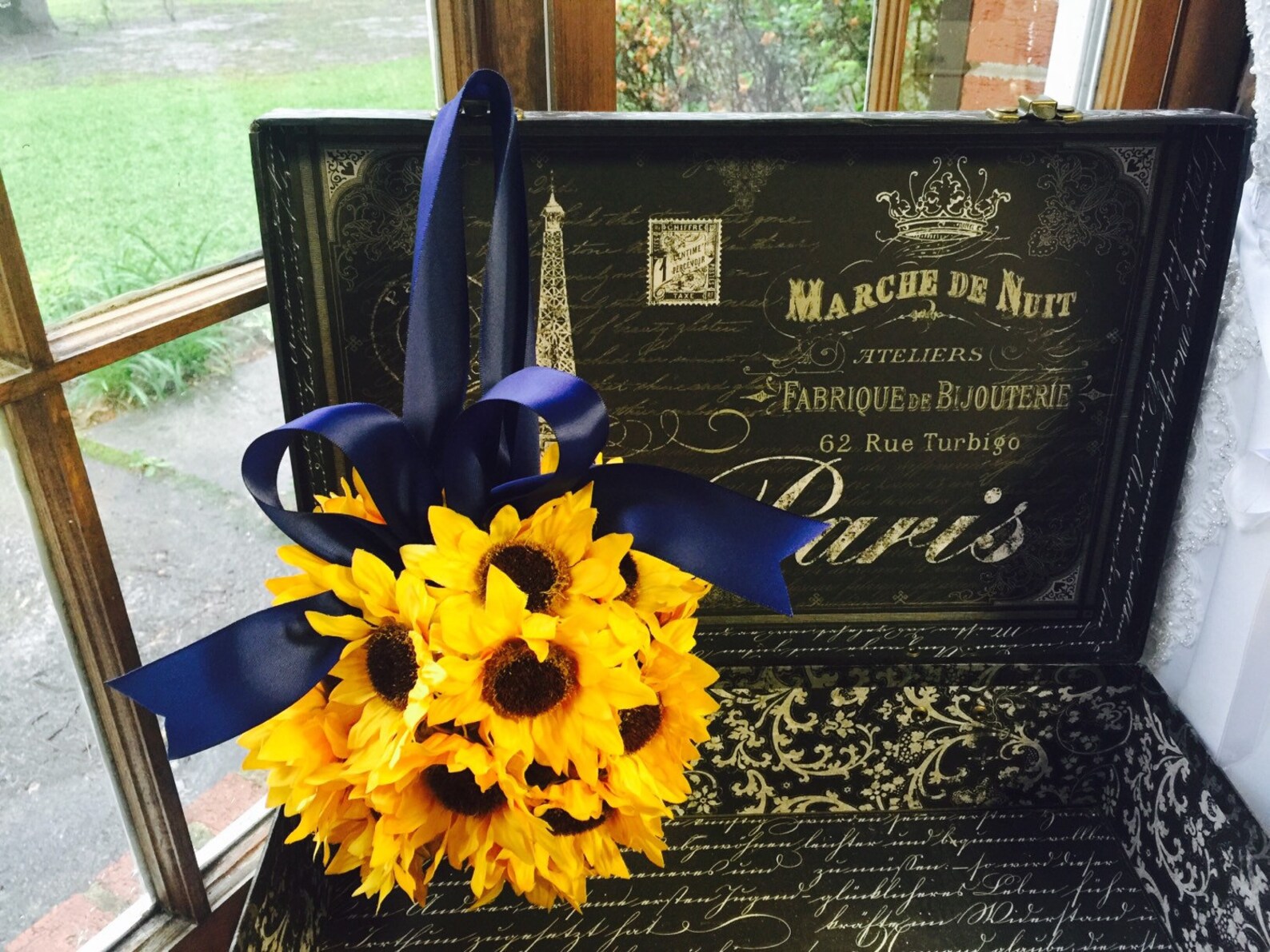 Sunflower Kissing Ball Sunflower Wedding Sunflower Pomander Etsy