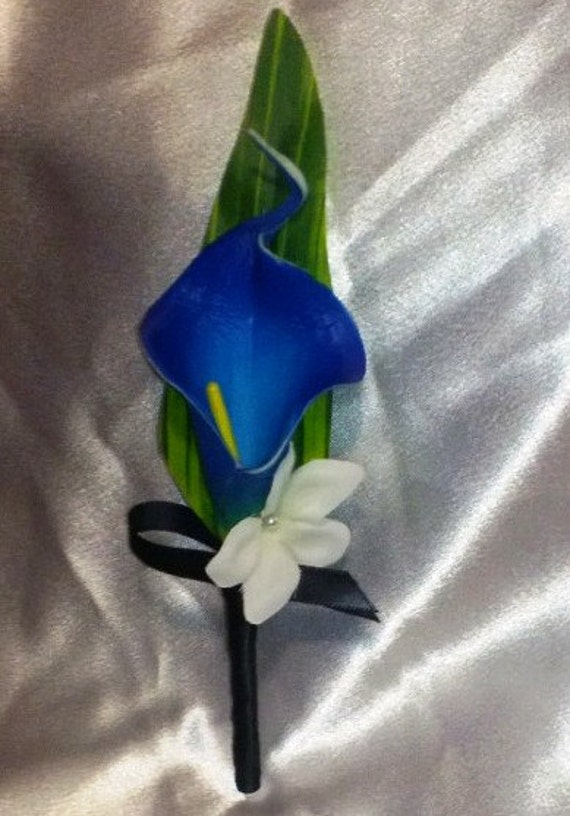 Items similar to Real Touch Royal Blue Calla Lily