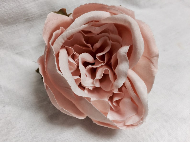 Pink Roses Pink Fake Flowers Pink Wedding Cake Flowers DIY 1 Large Soft Pink Artificial Real Touch Cottage Rose Head Pink Wedding Decor
