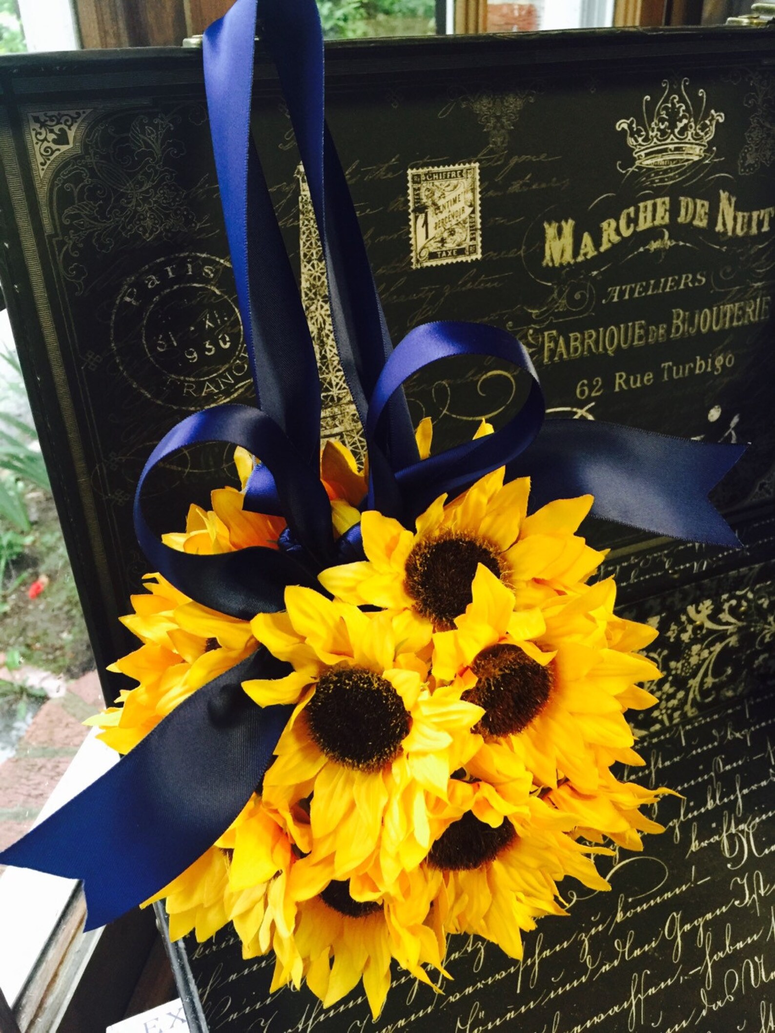 Sunflower Kissing Ball Sunflower Wedding Sunflower Pomander Etsy