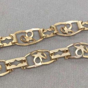 2 Feet Light Gold Vintage Metal Chain