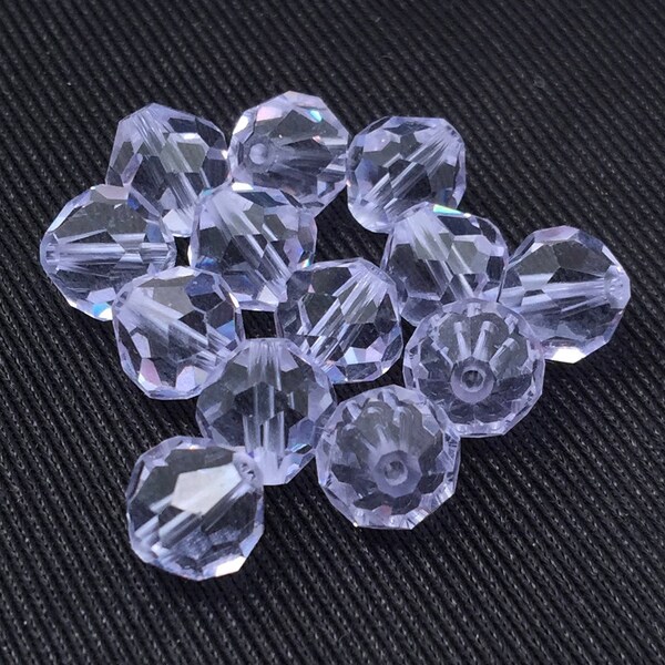 4 Vintage Alexandrite Crystal Beads 8mm Art 5300 RARE