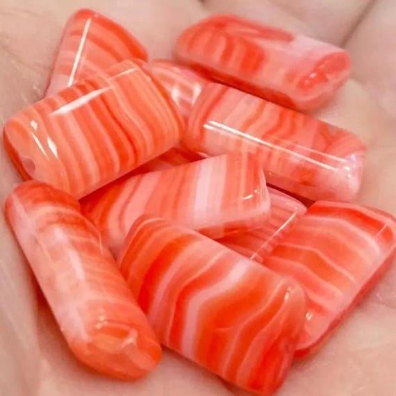 Lot de 10 perles terracotta, perl.4476 - Un grand marché