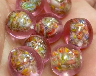 Buy 4 Vintage Green Japan Glass Beads Cherry Brand #9409 Online in