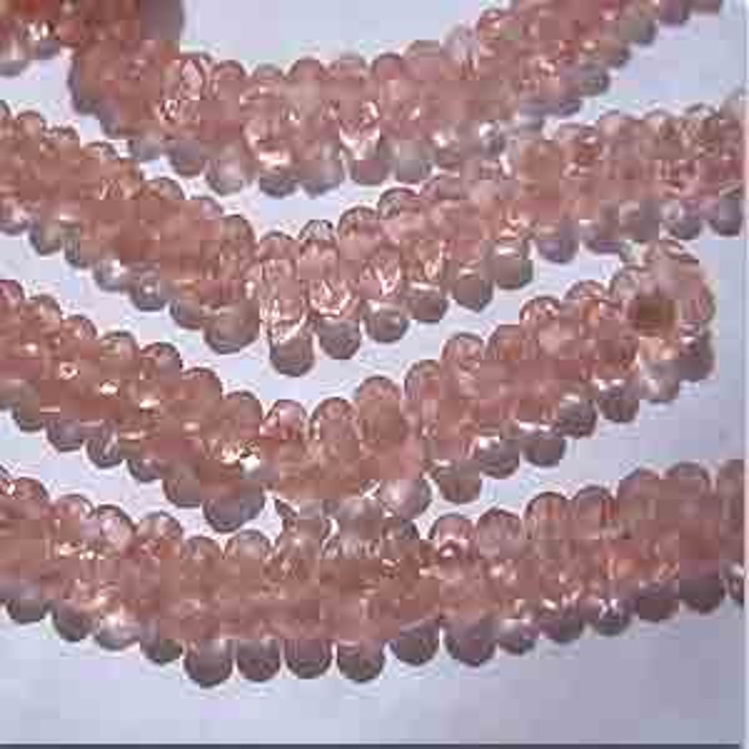 50 Vintage Dainty Pink Flower Rondelle Glass Beads 4934 - Etsy