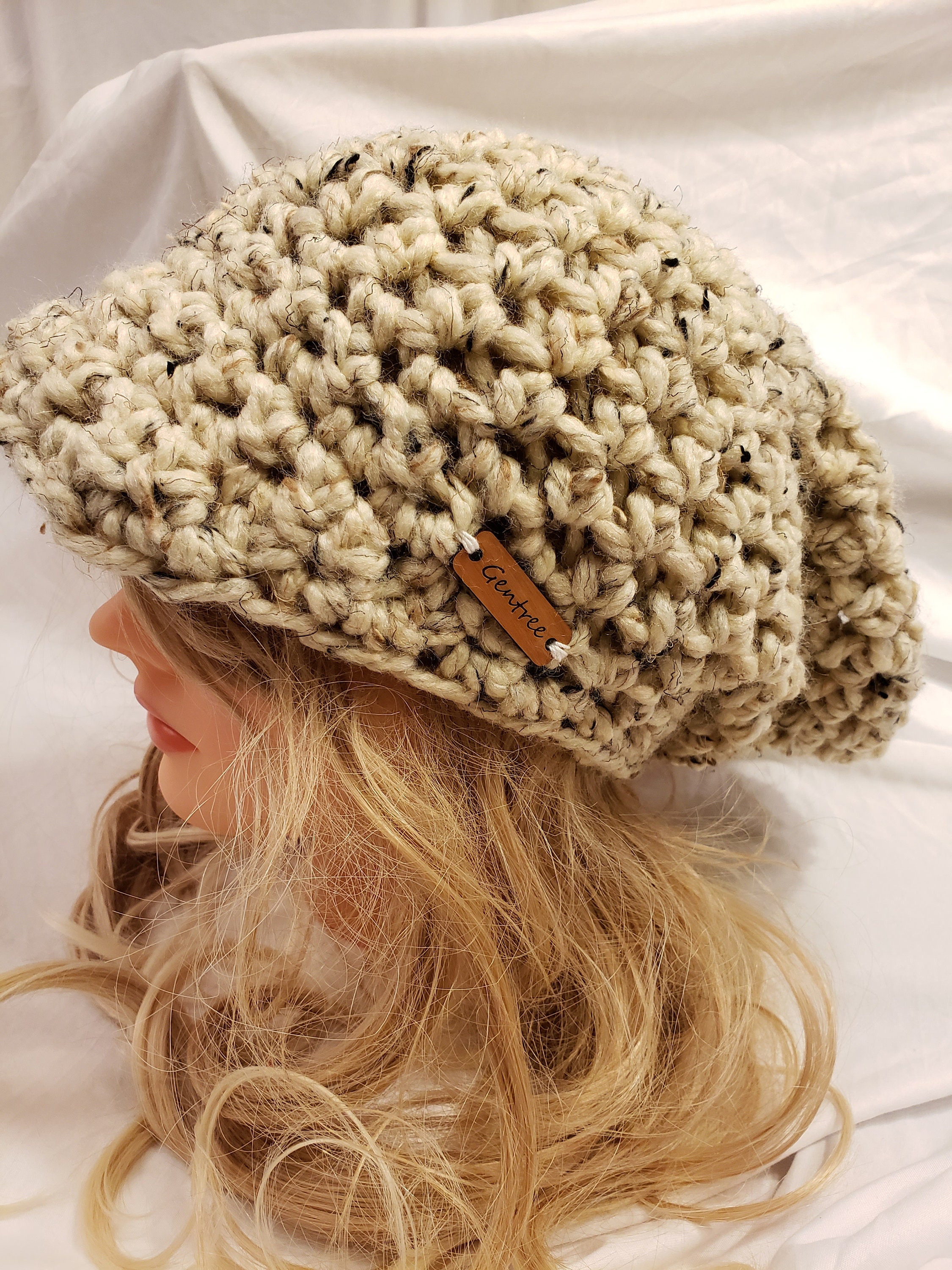 Chunky Brimmed Beanie Hat. Made by 