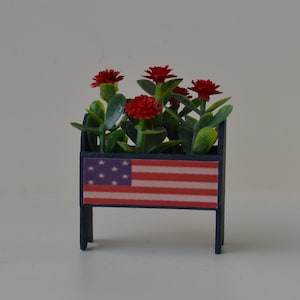 Dollhouse Miniature- Americana Planter