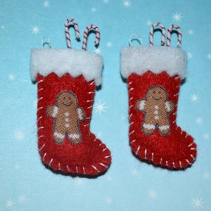 Dollhouse Miniature-Gingerbread Stockings