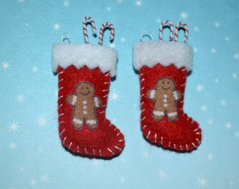 Dollhouse Miniature-Gingerbread Stockings