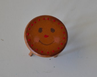 Dollhouse Miniature- Gingerbread Cookie Stool