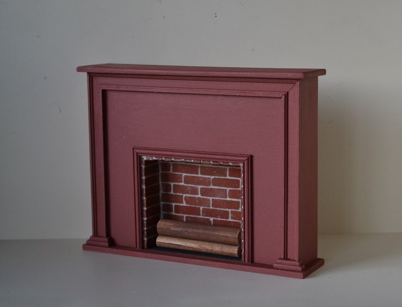 Doll House Miniature : Flat Fireplace image 2