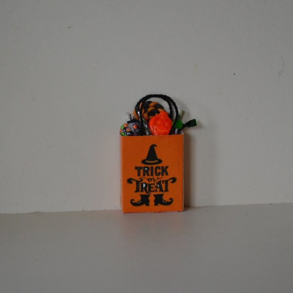 Dollhouse Miniature- Trick or  Treat Bag