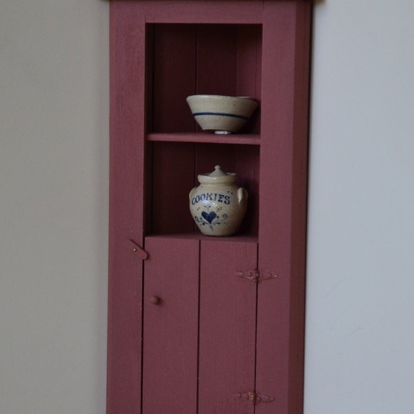 Dollhouse Miniature- Corner Cupboard