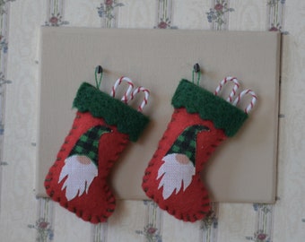 Dollhouse Miniatures - Gnome Stockings (pair)