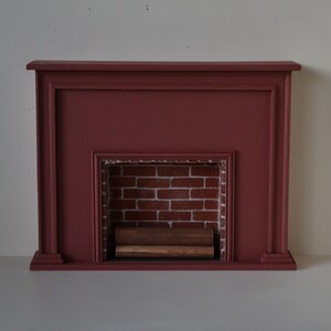 Doll House Miniature : Flat Fireplace image 1