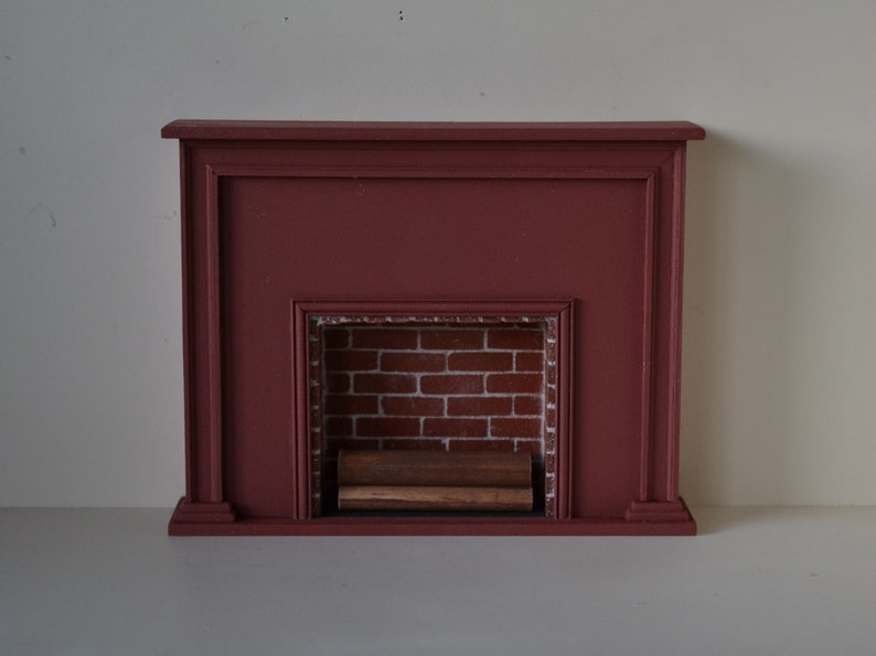 Doll House Miniature : Flat Fireplace image 1