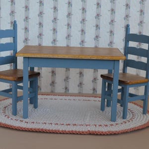 Dollhouse Miniature-Table and Chair set