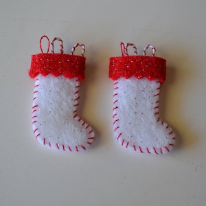 Dollhouse Miniature-Christmas Glitter Stockings (Pair)