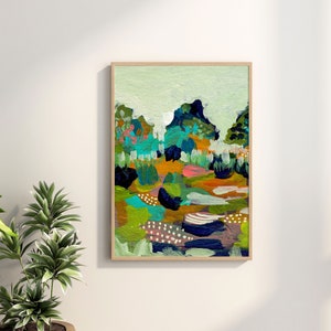 Colorful Landscape | Abstract Nature Painting