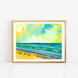 Abstract Seascape, Modern Beach Art