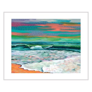 Colorful Ocean Art Print - High Quality Scan From Original Painting Bild 2