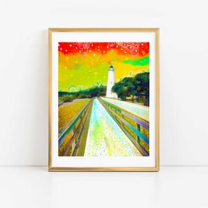 Ocracoke Island Lighthouse, Outer Banks Art