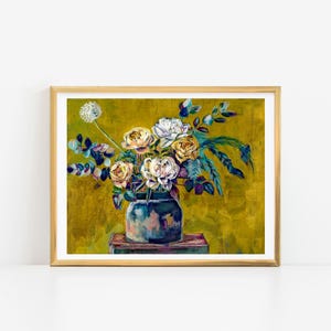 Floral Art, Flowers in a Vase Painting