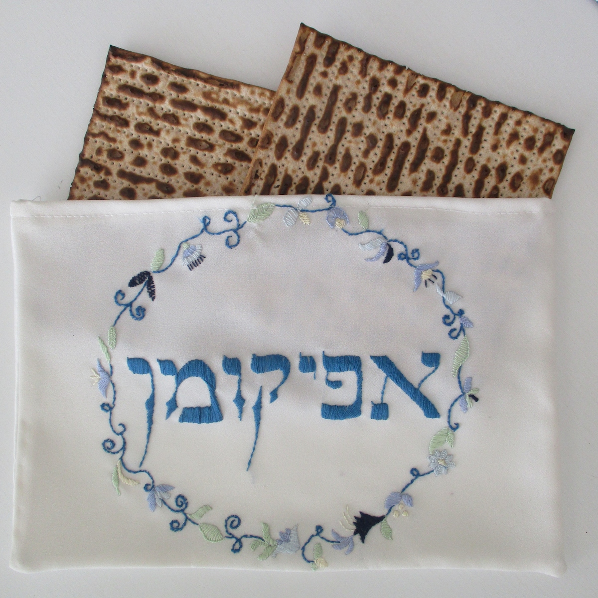Afikomen Bag Embroidery Kit 9*12 Inch/25*35 Cm, Matches Kit 47 ( Matza Cover), Judaica Craft Kit for Passover, Israel Art - Etsy