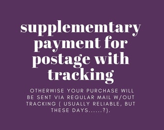 Paiement supplémentaire pour le courrier avec suivi
