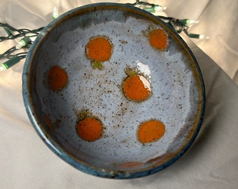 Hand Painted Orange Bowl