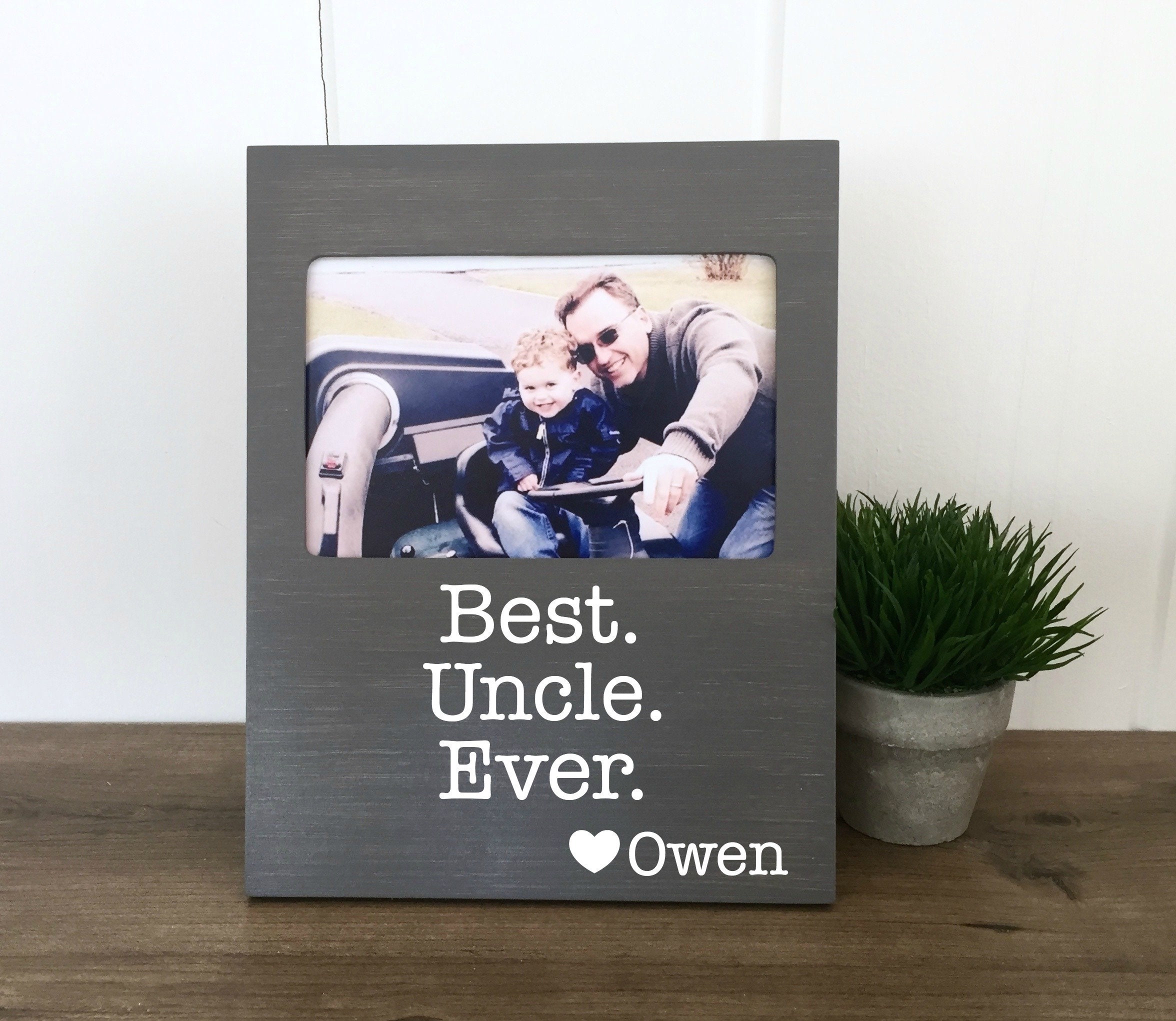 Uncle Picture Frame Best Uncle Ever Godfather Gift Brother Etsy