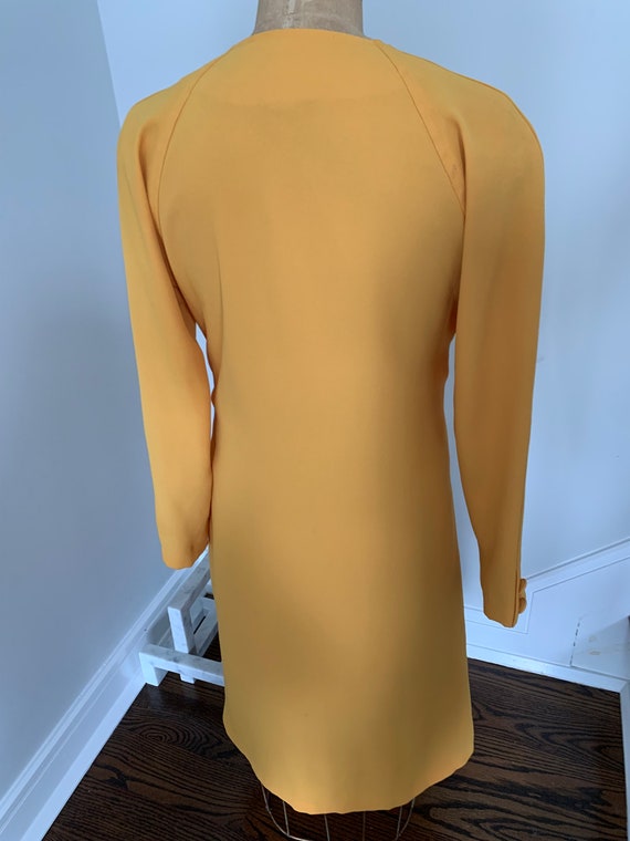 1980’s Yellow Maxi Dress w Oversized Buttons - image 3