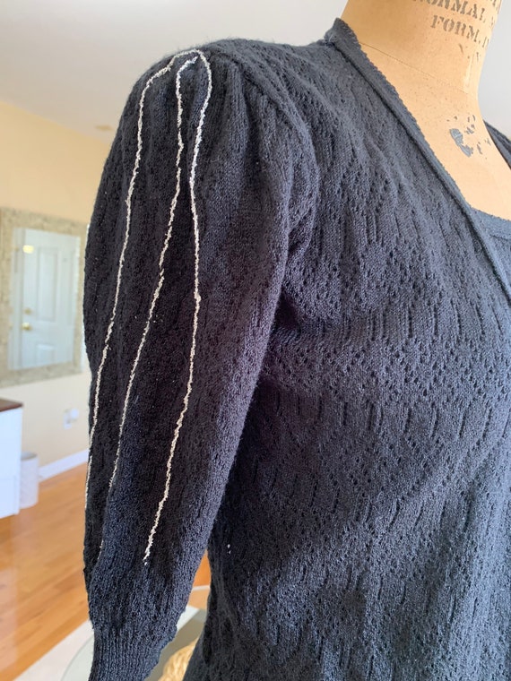 1950’s Black Knitted Dress Set