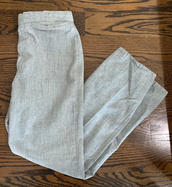 1970’s Light Gray Wool Blend Slacks
