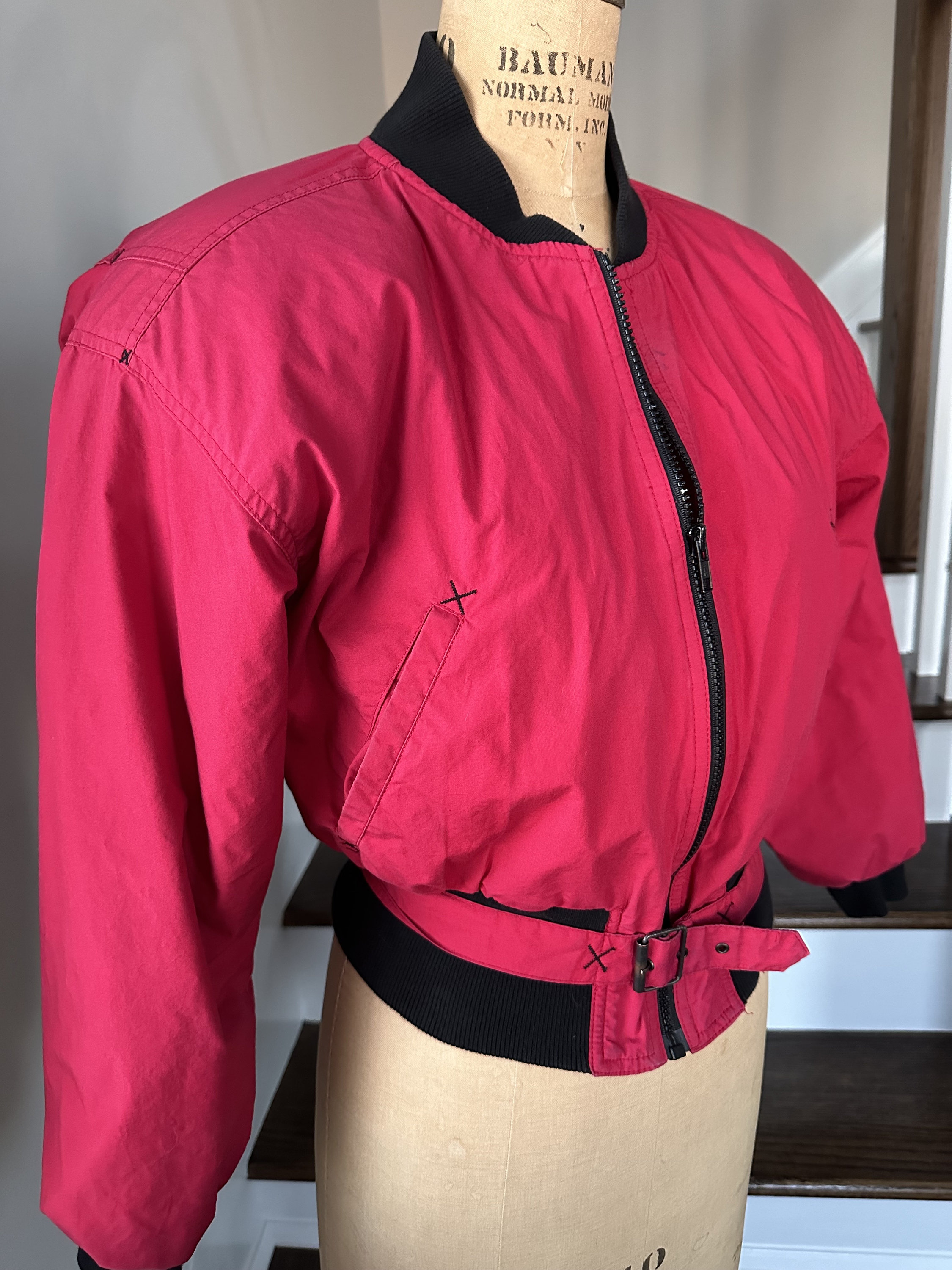 Neon pink bomber jacket hot sale