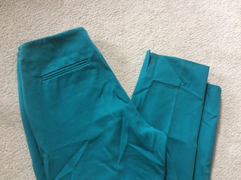 1990s Teal High Wasited Trousers