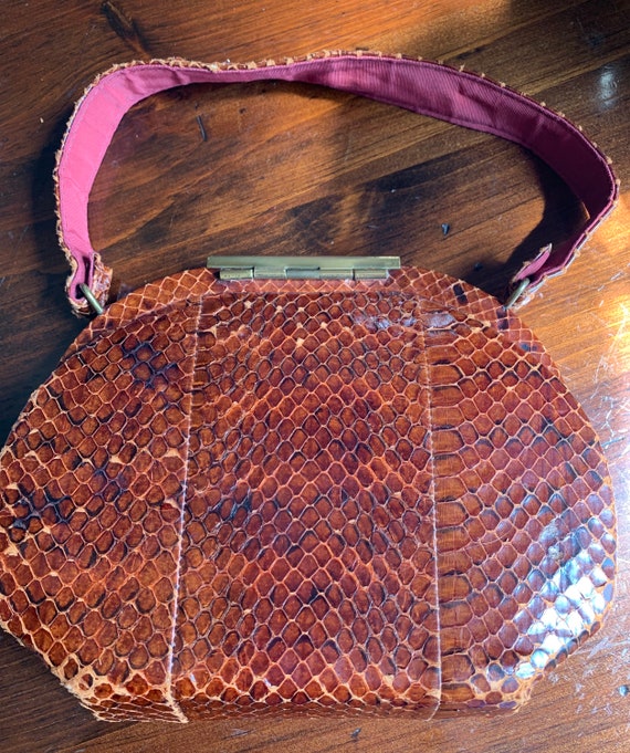 1940’s Brown Faux Handbag