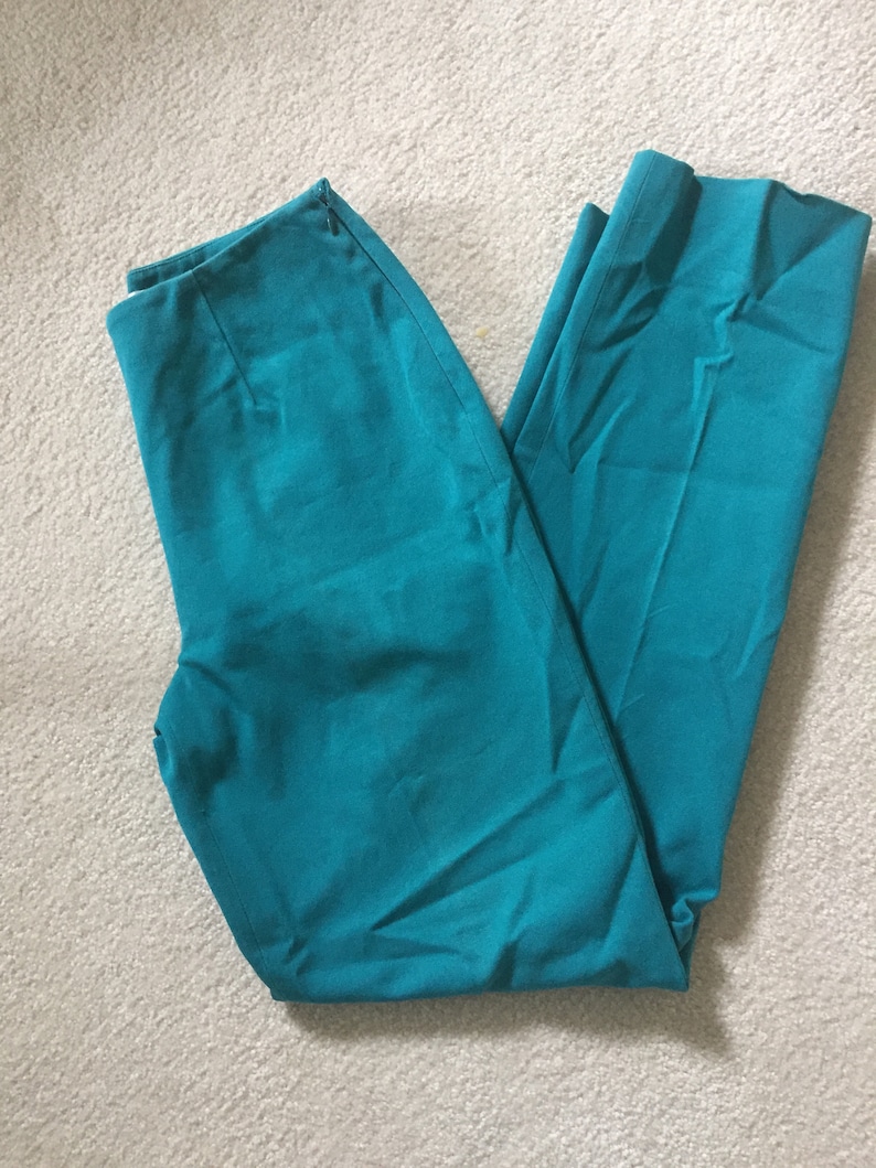 1990s Teal High Wasited Trousers