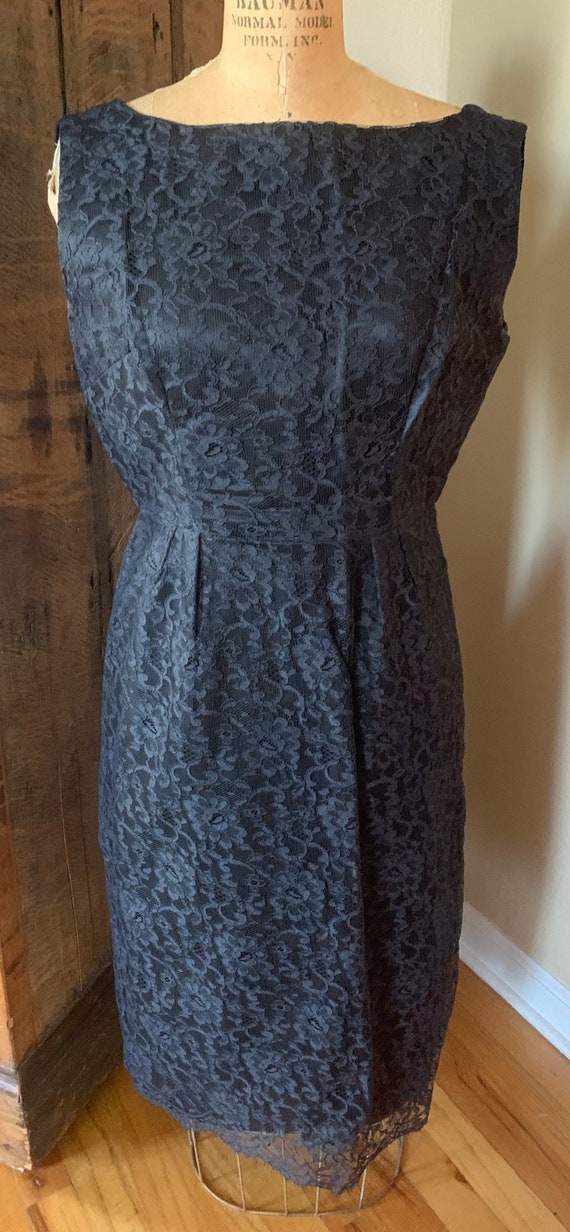 1950’s Black Lace Wiggle Dress