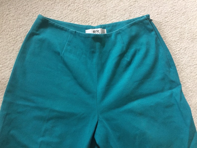 1990s Teal High Wasited Trousers