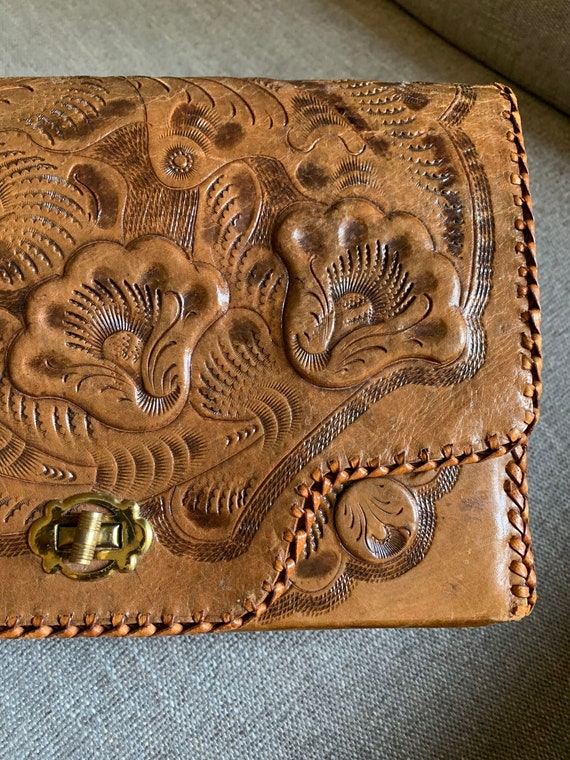 1970’s Leather Detailed Clutch - image 1