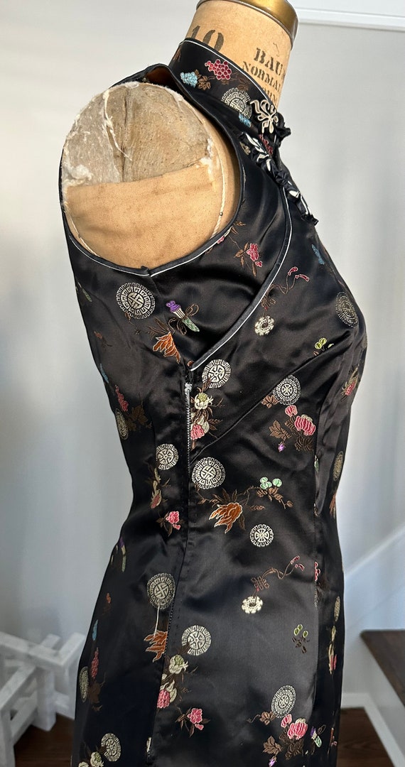 1960's Black Chinese Shanghai Dress - AS IS - image 3