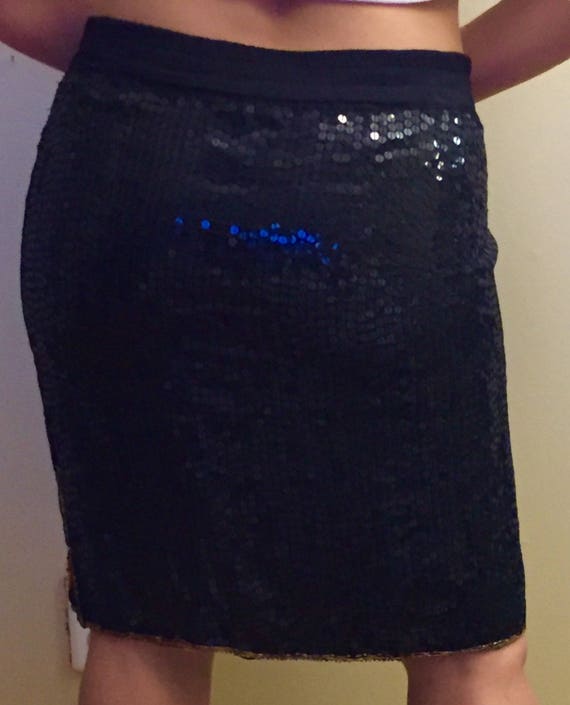 1980’s Sequin Skirt with Bright Beading - image 4