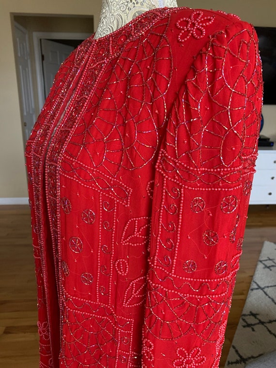 1970’s Red Beaded Blazer