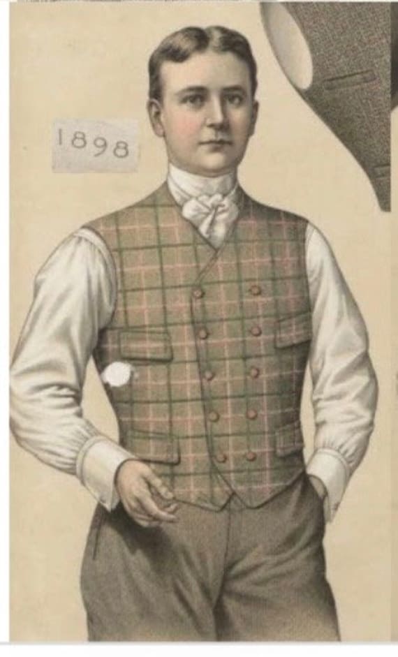 Victorian Style Men’s White Linen Blouse - image 1