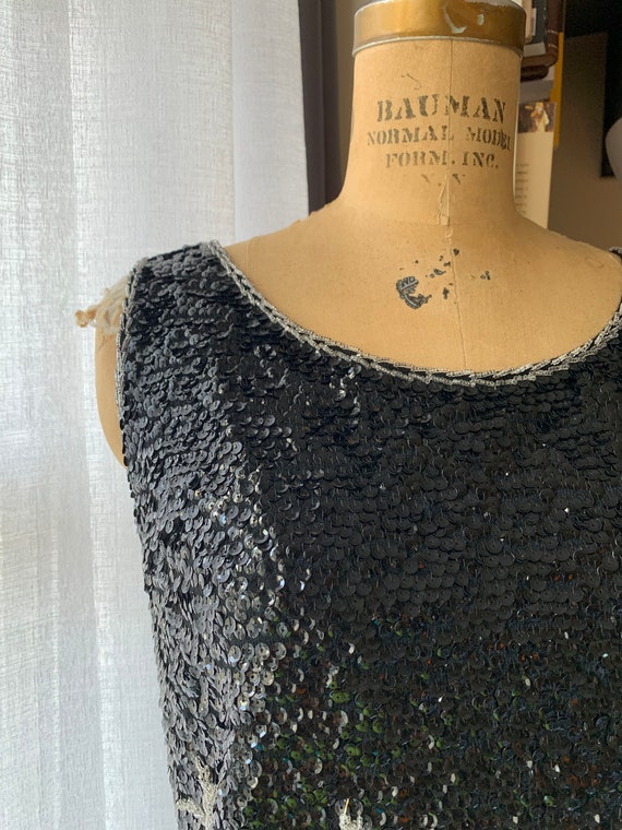 1950’s Black Beaded Top