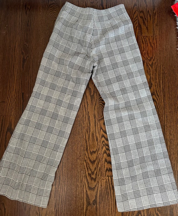 1970’s Plaid Wool Blend  Wide Leg Trousers - image 2