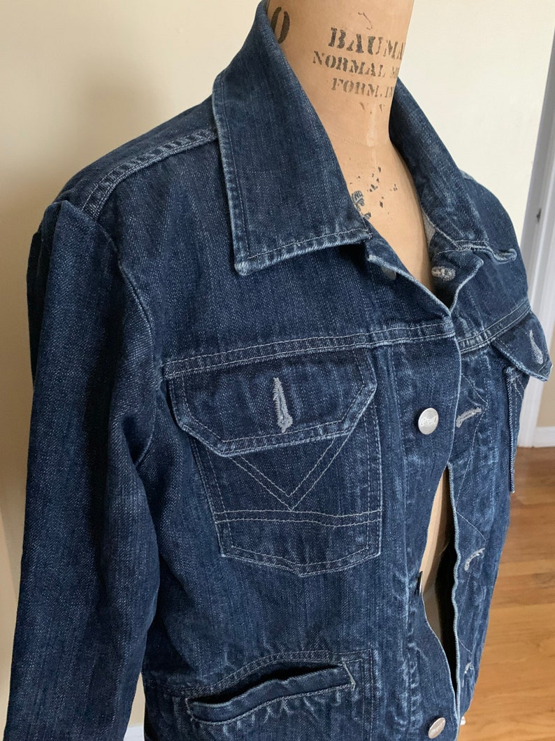 1990s Denim Workwear Jacket image 2